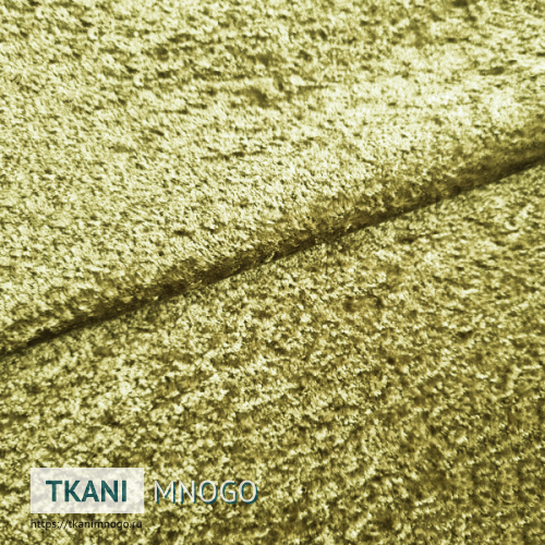 Фото ткани велюра “HY2025-9” (однотонный зеленый)