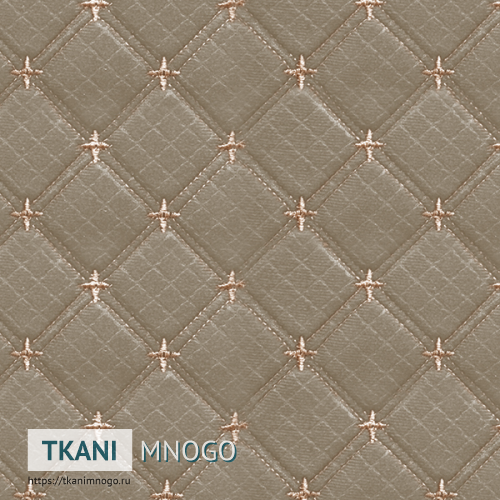 Фото материала велюра “1915-6” (ромб серый, бежевый)
