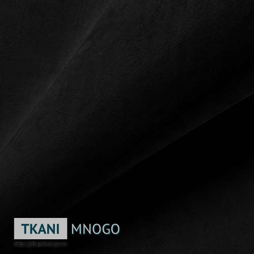 Фото фактуры велюра “CF041-20” (однотонный черный)