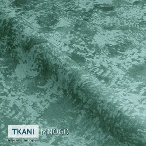 Фото материала велюра “Bars-24” (однотонный, узор зеленый)