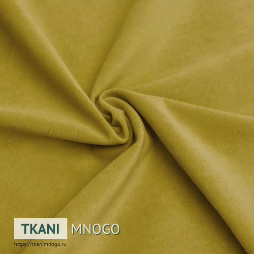 Фото обивки велюра “15” (однотонный желтый)