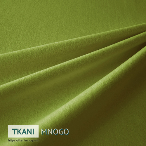 Фото внешнего вида велюра “06” (однотонный зеленый)