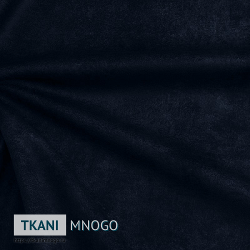 Фото материала велюра “Yura-18” (однотонный синий)