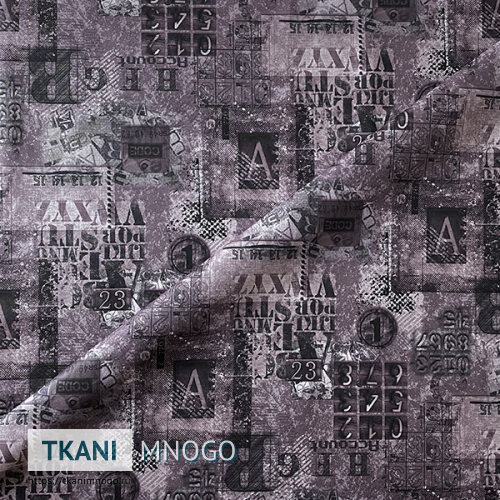 Фото внешнего вида микровелюра “Seven-7” абстракция.