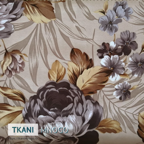 Фото внешнего вида микровелюра “27-5” цветы.